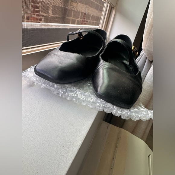 Massimo Dutti BALLET FLATS WITH BUCKLE 7.5 TTS - Picture 4 of 8